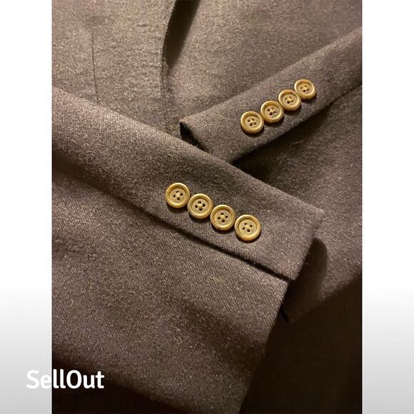 Lauren Ralph Lauren Men's Black Wool Cashmere Blazer Sport Coat L - Picture 8 of 10